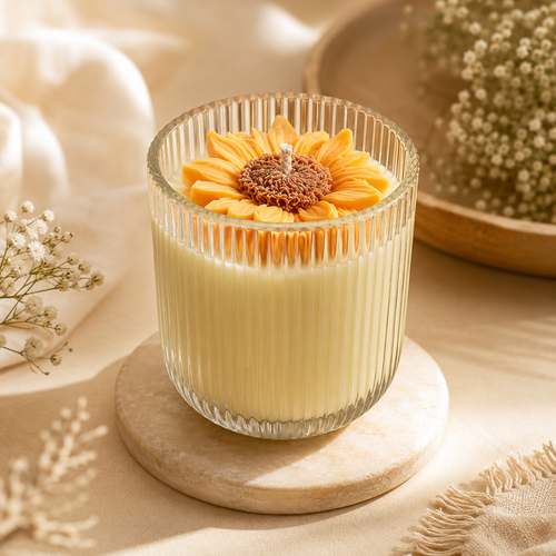 Sunflower Candle