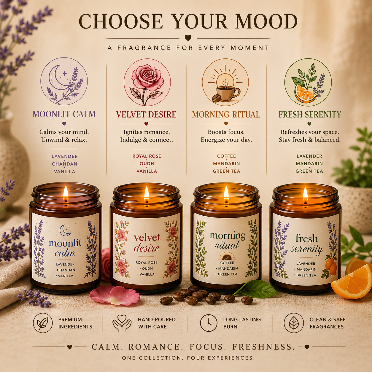 Moodscape Collection – Four Fragrances. Four Moods.