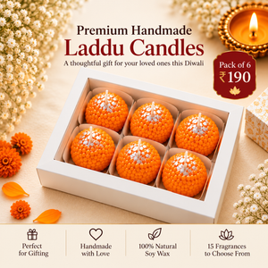 Premium Handmade Laddu Candles