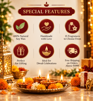 Premium Handmade Laddu Candles